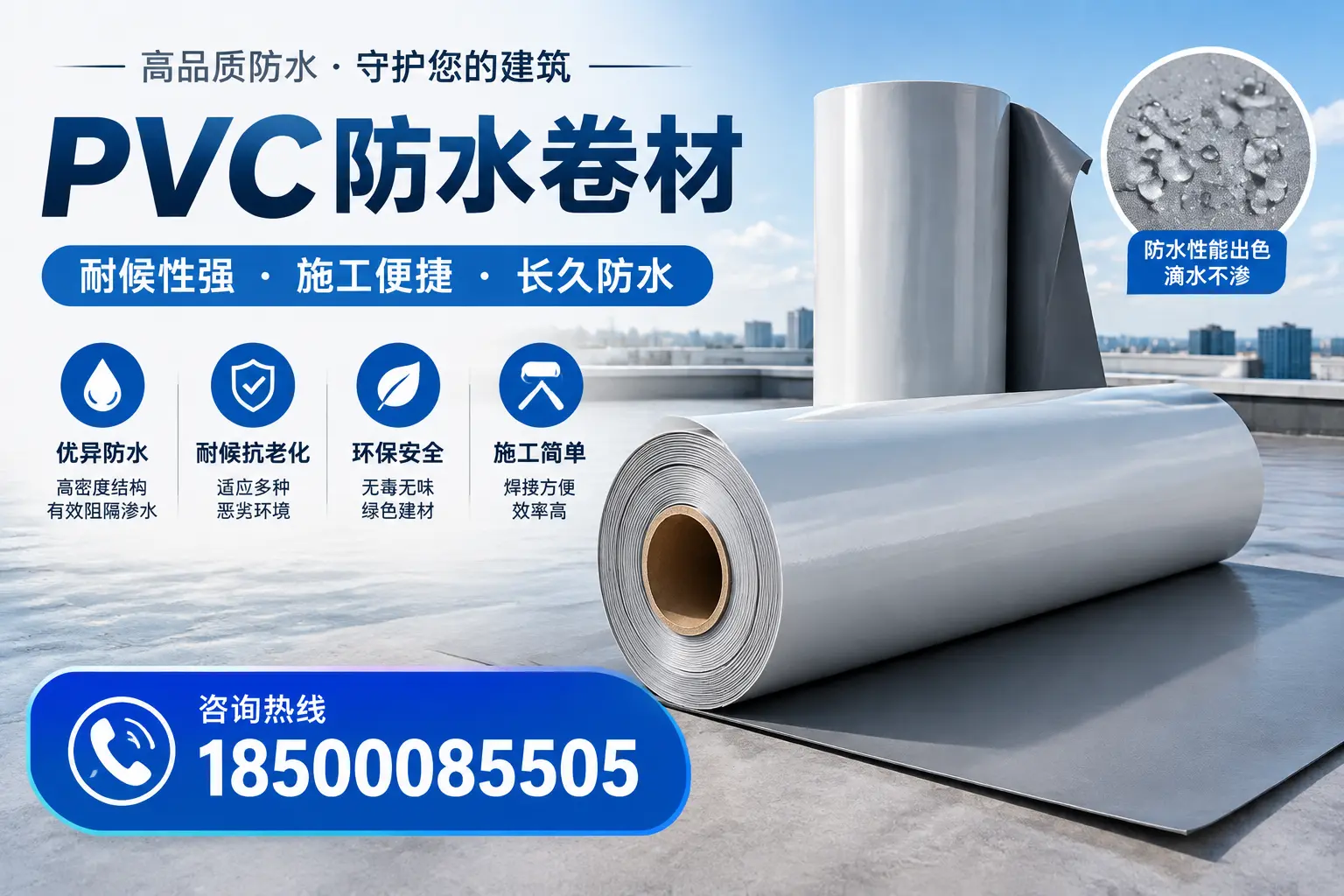 pvc防水卷材在天津的行业应用前景分析